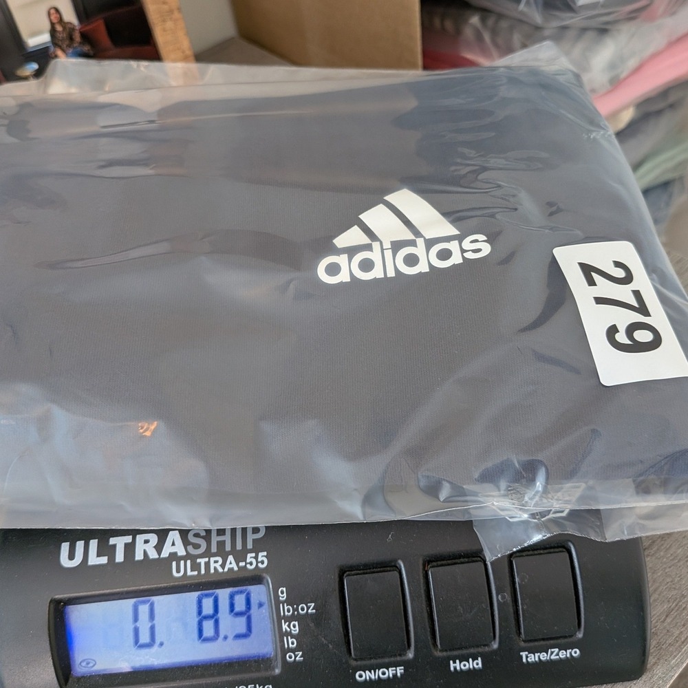 Adidas Shorts Mens XL Navy Blue Cotton Athleisure Athletic Shorts Zipper Pockets - Picture 12 of 12
